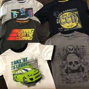 Bundle Graphic Print T-Shirts, Size L 12/14